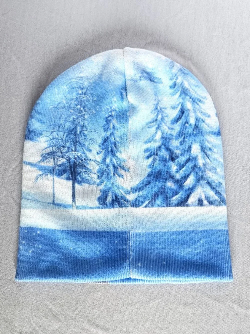 Disney Frozen Olaf Beanie Hat | Blue Winter Knit Cap | Kids One Size